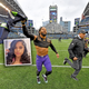 Looks like Ravens safety Earl Thomas put something where his wife Nina didn’t think it belonged.